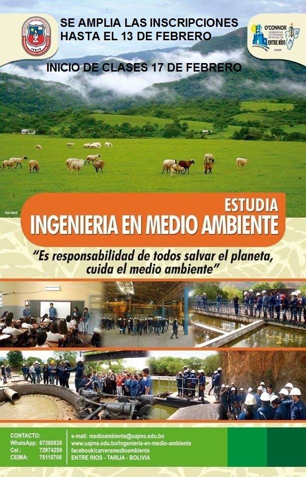 Colectivo Violín comunicación APROVECHE ESTUDIE INGENIERIA EN MEDIO AMBIENTE – Ing. En Medio Ambiente